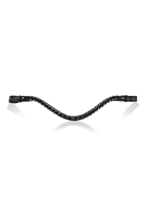 Utzon Empire Browband Ebony - Horse Bit Emporium