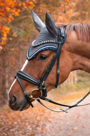 Utzon London Snaffle Bridle Black on Black Matte - Horse Bit Emporium