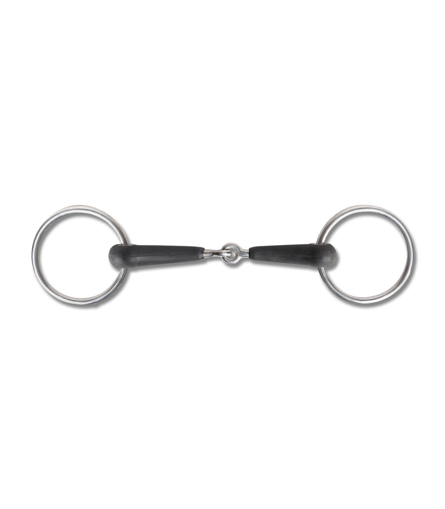 Waldhausen Loose Ring Single Joint Rubber Covered Bit 65212 - Horse Bit Emporium