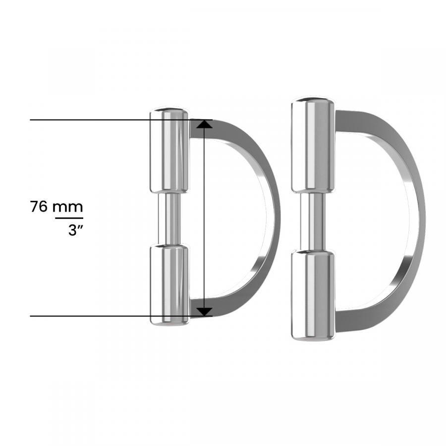 Winderen Interchangeable D - Ring Cheekpiece - Horse Bit Emporium