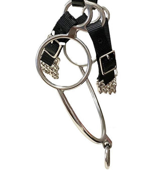 Winning Tongue Plate Bitless Rearing Bit with Brakes - Horse Bit Emporium