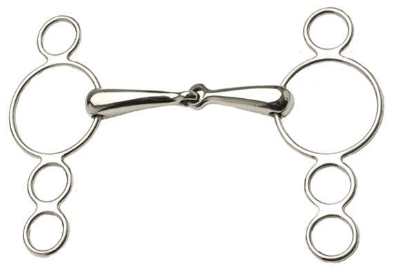 Zilco Pessoa 4 - Ring Gag Bit 5” - Horse Bit Emporium