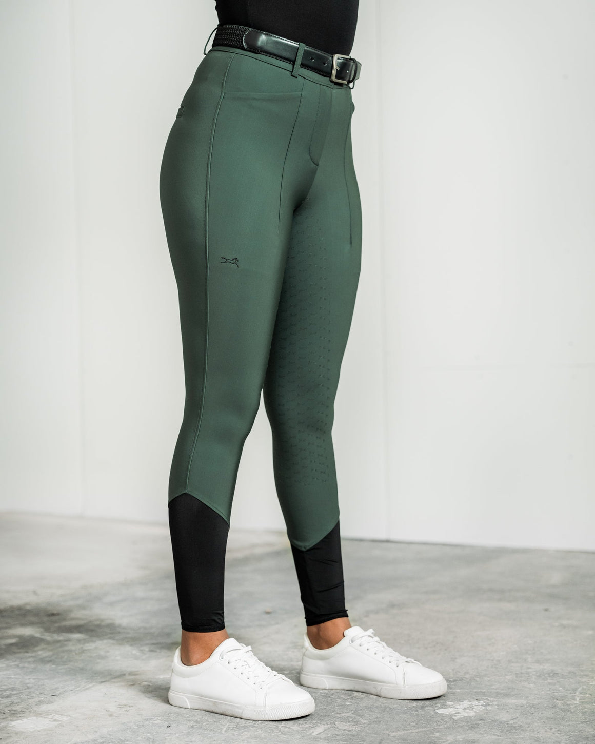 Fager Freya Hybrid Breeches Green - Horse Bit Emporium