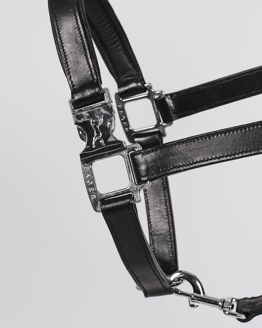 Fager Smart Leather Halter Black - Horse Bit Emporium